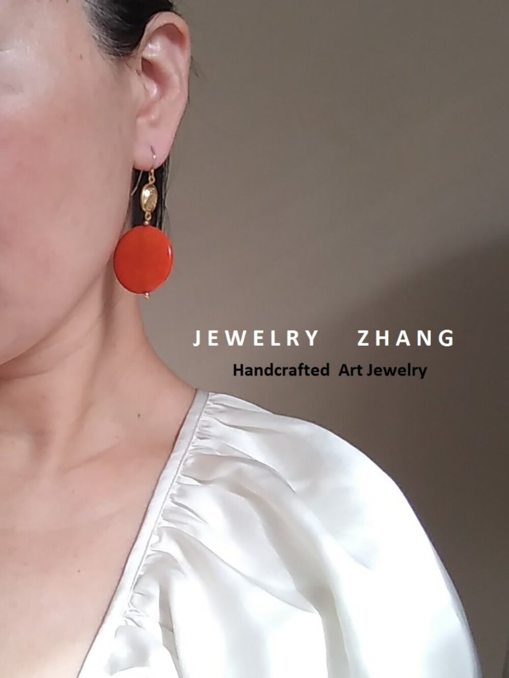 New nature coconut shell with gold pyrite sterling silver earring
